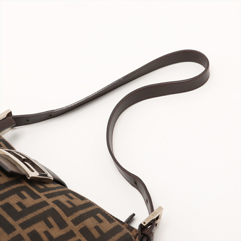 Fendi Zucca canvas leather shoulder bag brown - Picture 5 of 8